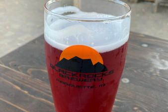 This is a photo of one of the many delicious drinks offered at Black Rocks.