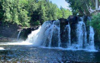 This is a photo of beautiful Porcupine Mountains.