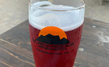 This is a photo of one of the many delicious drinks offered at Black Rocks.